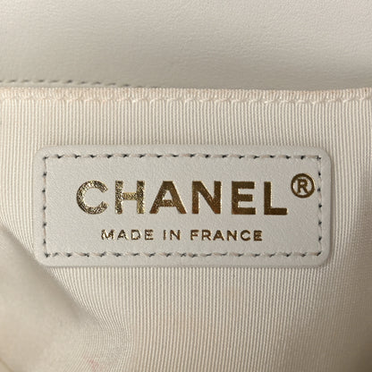 Chanel Lambskin Quilted Small Boy Flap White 7 of 10