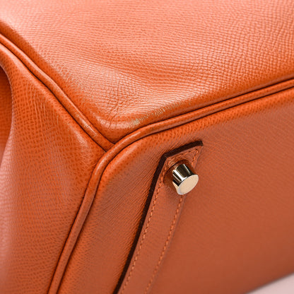 Hermes Epsom Birkin 30 Orange 36 of 41