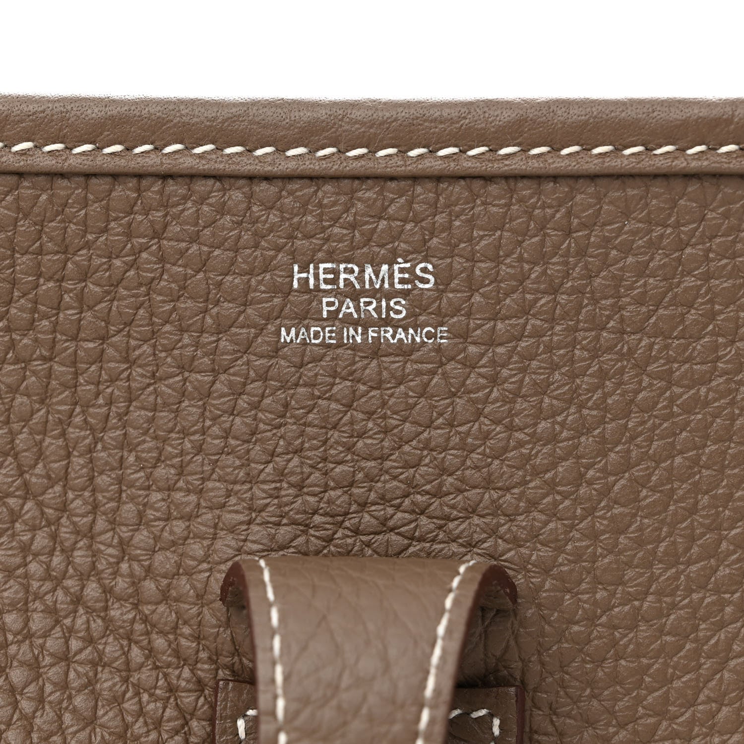 Hermes Taurillon Clemence Evelyne III PM Etoupe 6 of 10