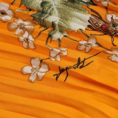 Hermes Silk La Prairie Plisse Scarf 90 4 of 6