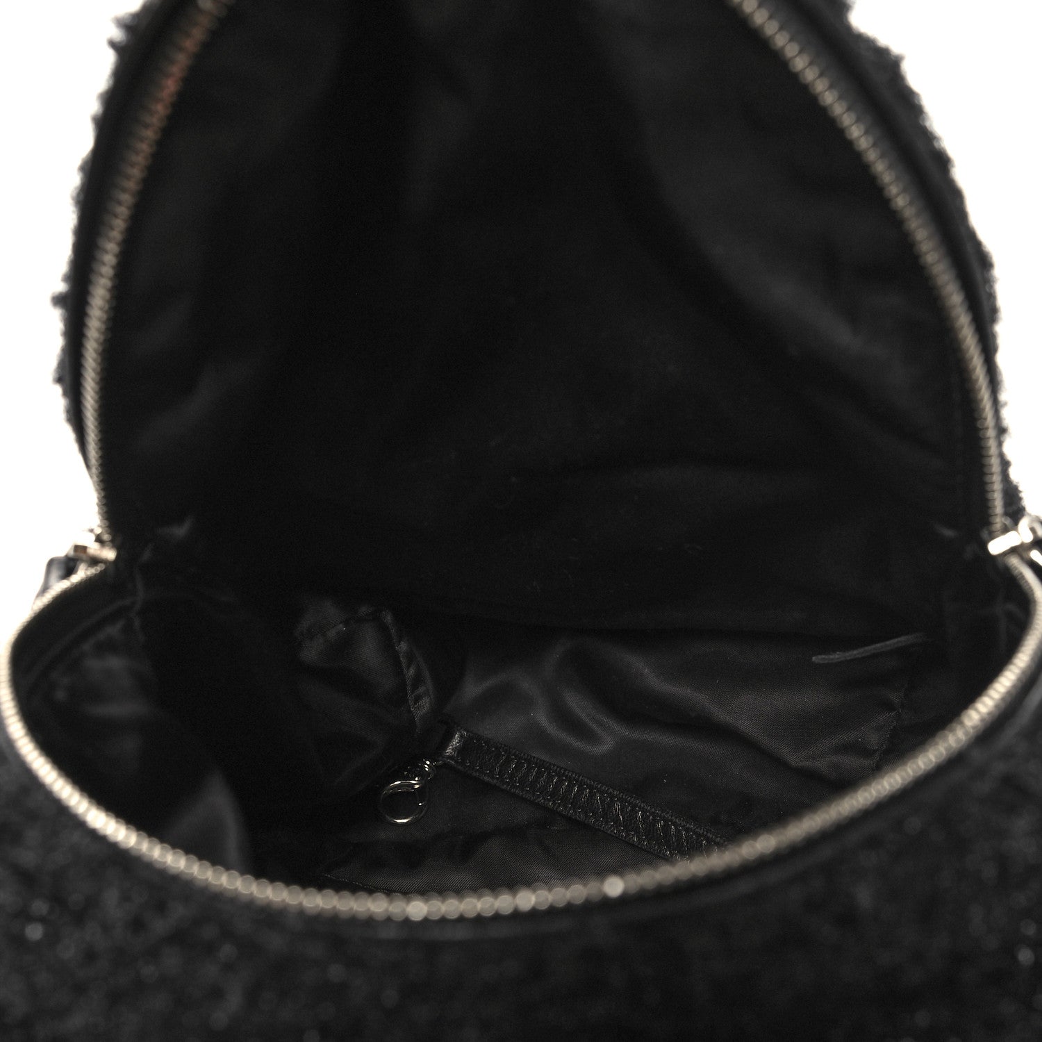 Chanel Lurex Knit Mini Pluto Glitter Backpack Black 5 of 10