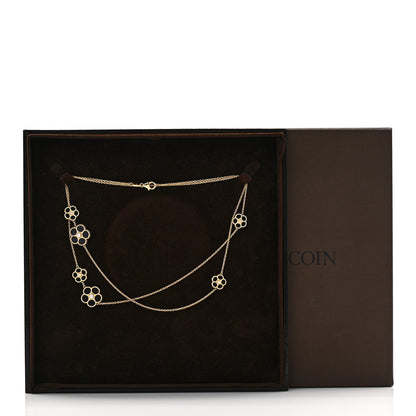 Roberto Coin 18K Yellow Gold Diamond Black Onyx Daisy Station Necklace 6 of 6