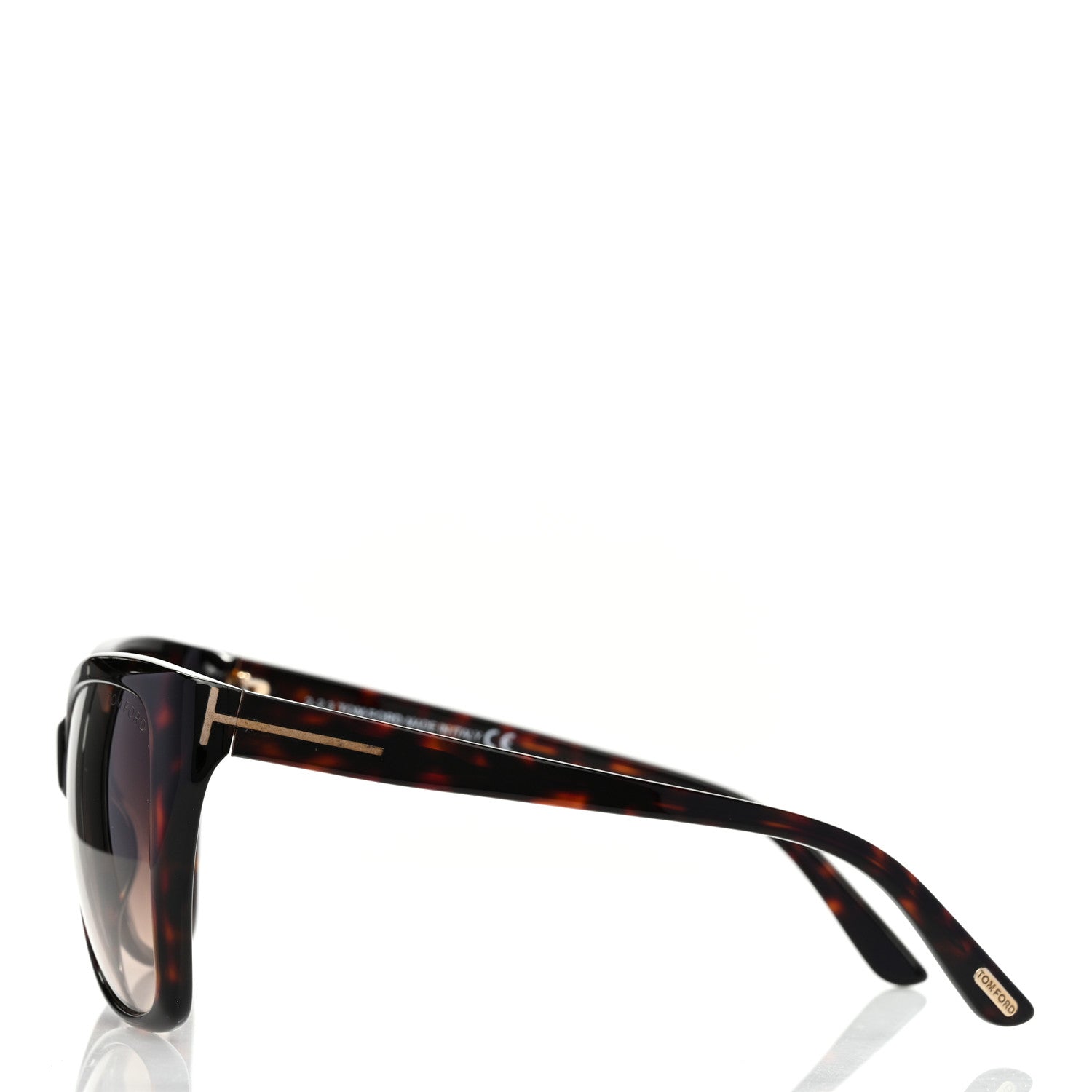 Tom Ford Carli Oversize Square Cateye Sunglasses TF295 Havana Brown 3 of 8