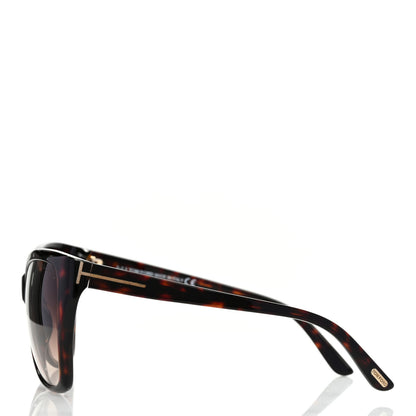 Tom Ford Carli Oversize Square Cateye Sunglasses TF295 Havana Brown 3 of 8