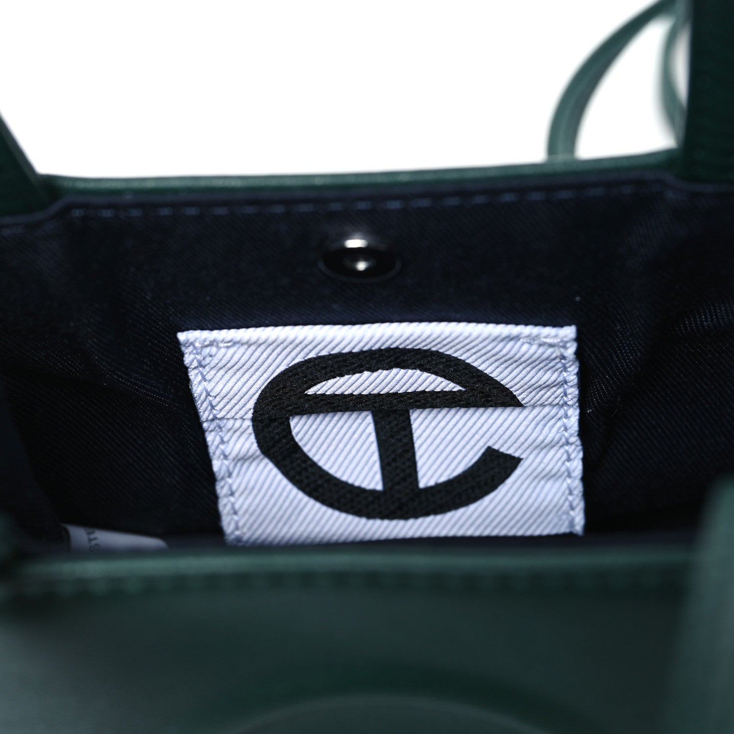 Telfar Vegan Leather Small Shopping Bag Dark Olive 6 of 10