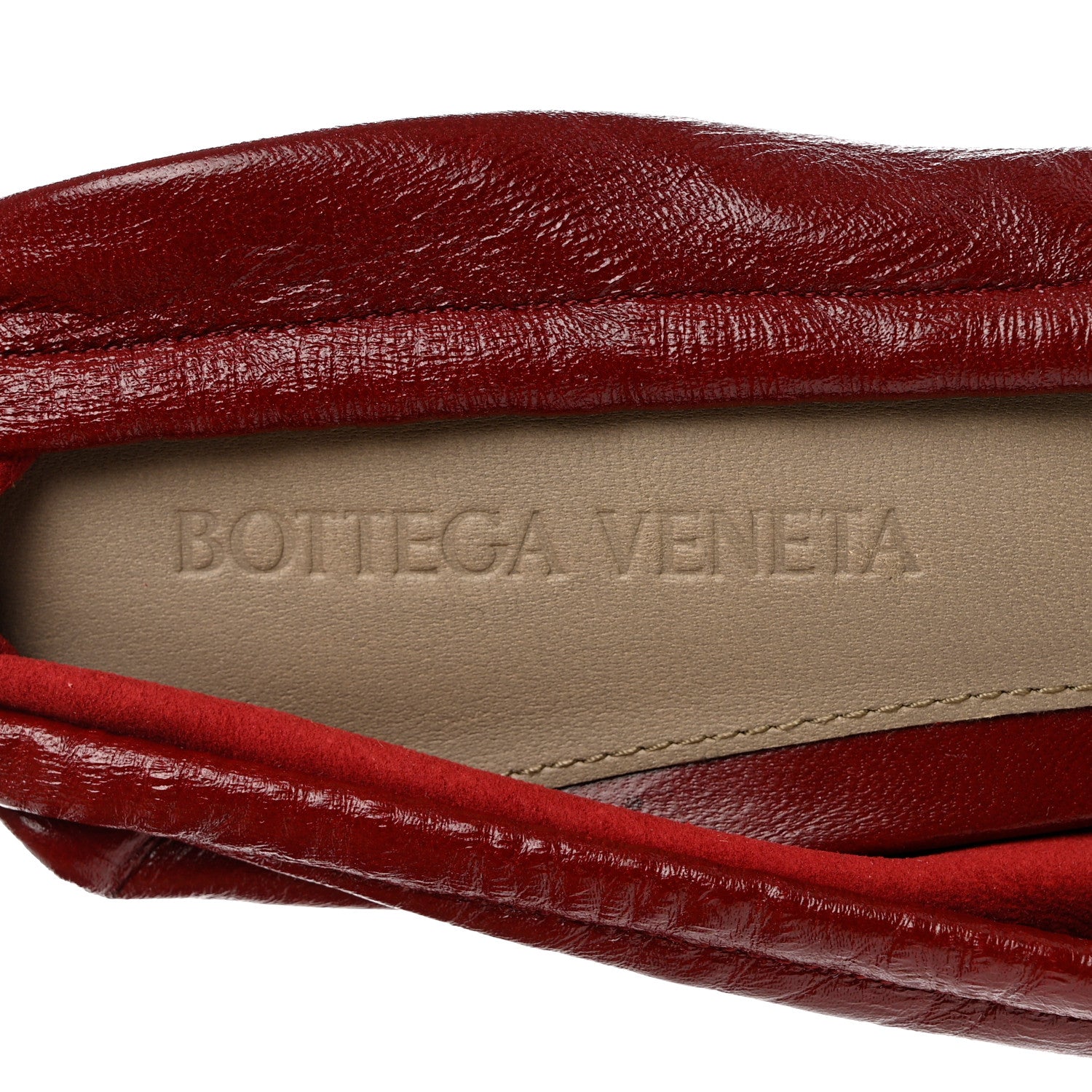 Bottega Veneta Crushed Nappa Madame Pumps 39.5 Burgundy 6 of 8