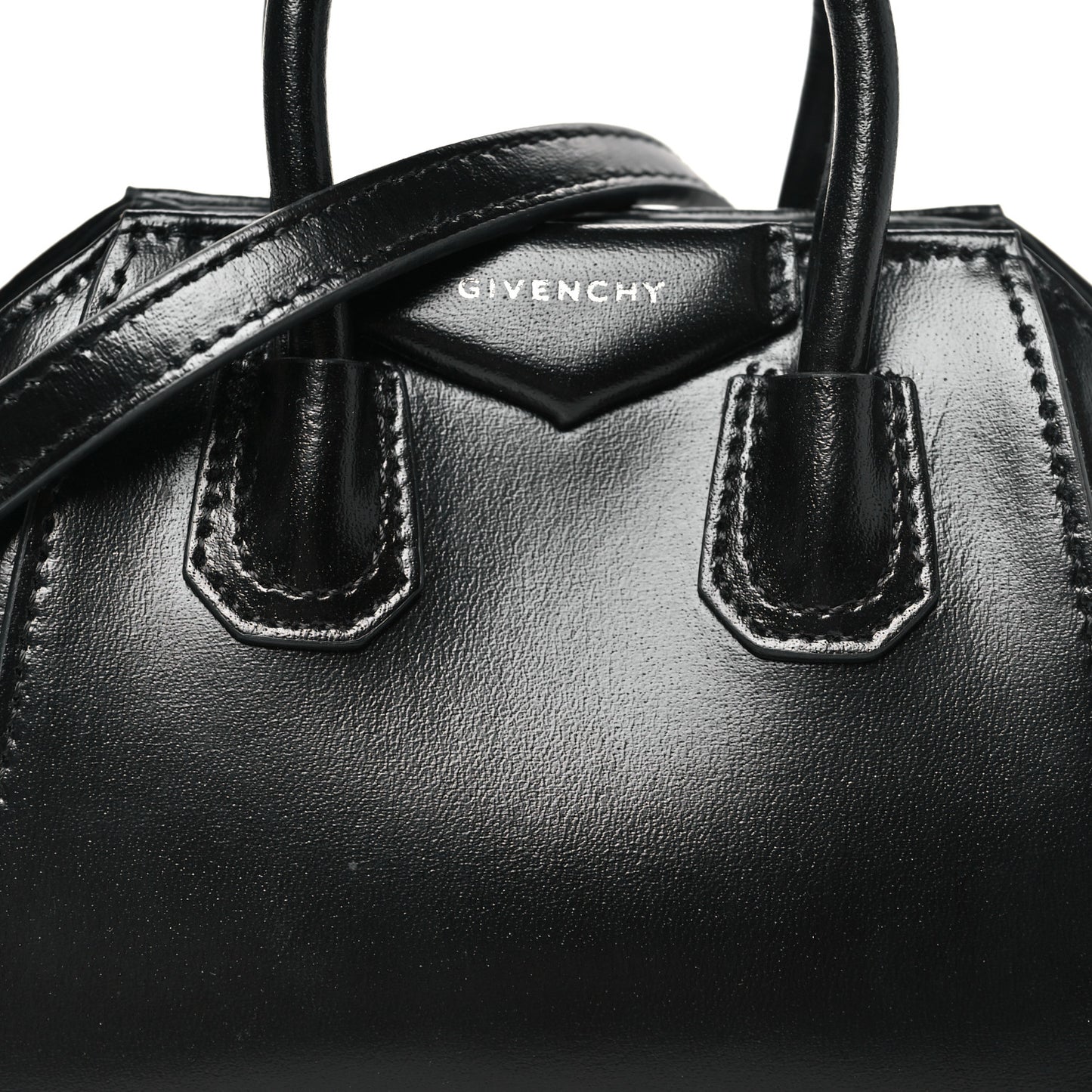 Shiny Lord Calfskin Micro Antigona Black
