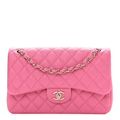 Chanel Caviar Quilted Jumbo Double Flap Pink 1 of 9