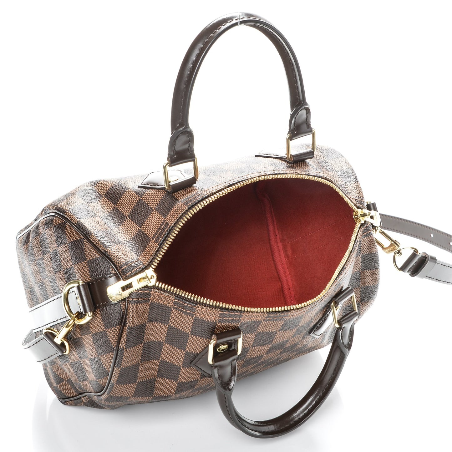 Damier Ebene Speedy Bandouliere 25