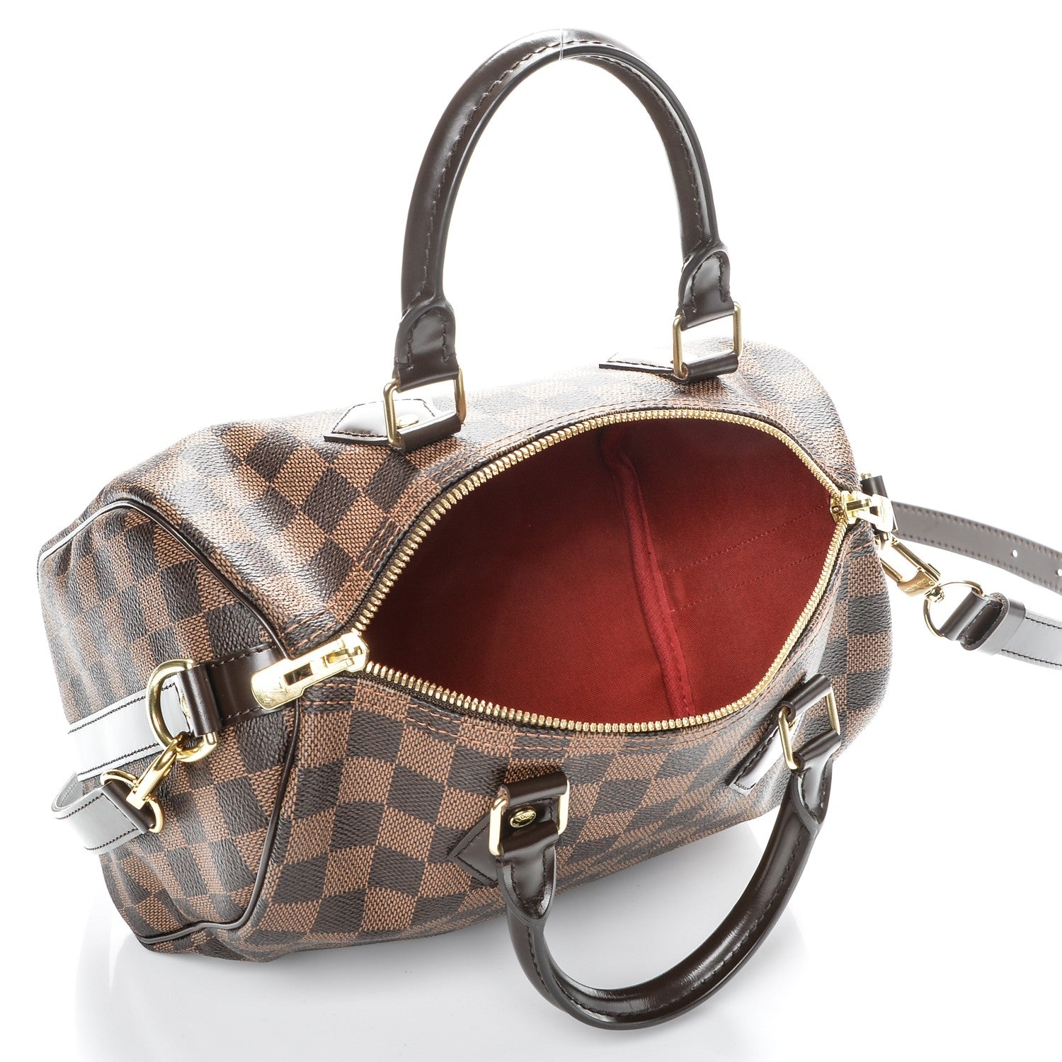 Louis Vuitton Damier Ebene Speedy Bandouliere 25 5 of 8