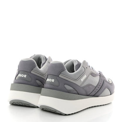 Christian Dior Technical Mesh Calfskin Mens B29 Sneakers 40 Grey 4 of 9