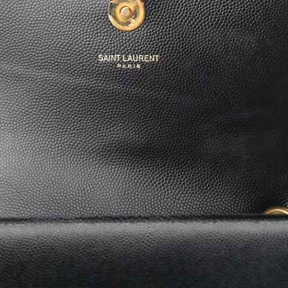 Saint Laurent Grain De Poudre Small Monogram Kate Satchel Black 9 of 10