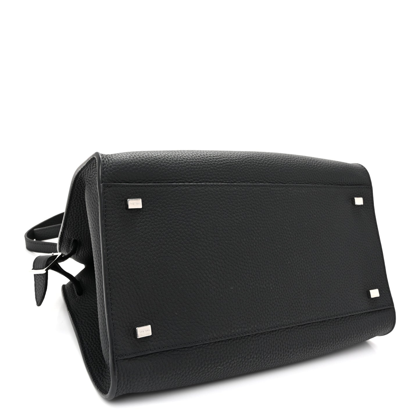 Matte Grained Calfskin Soft Margaux 12 Black