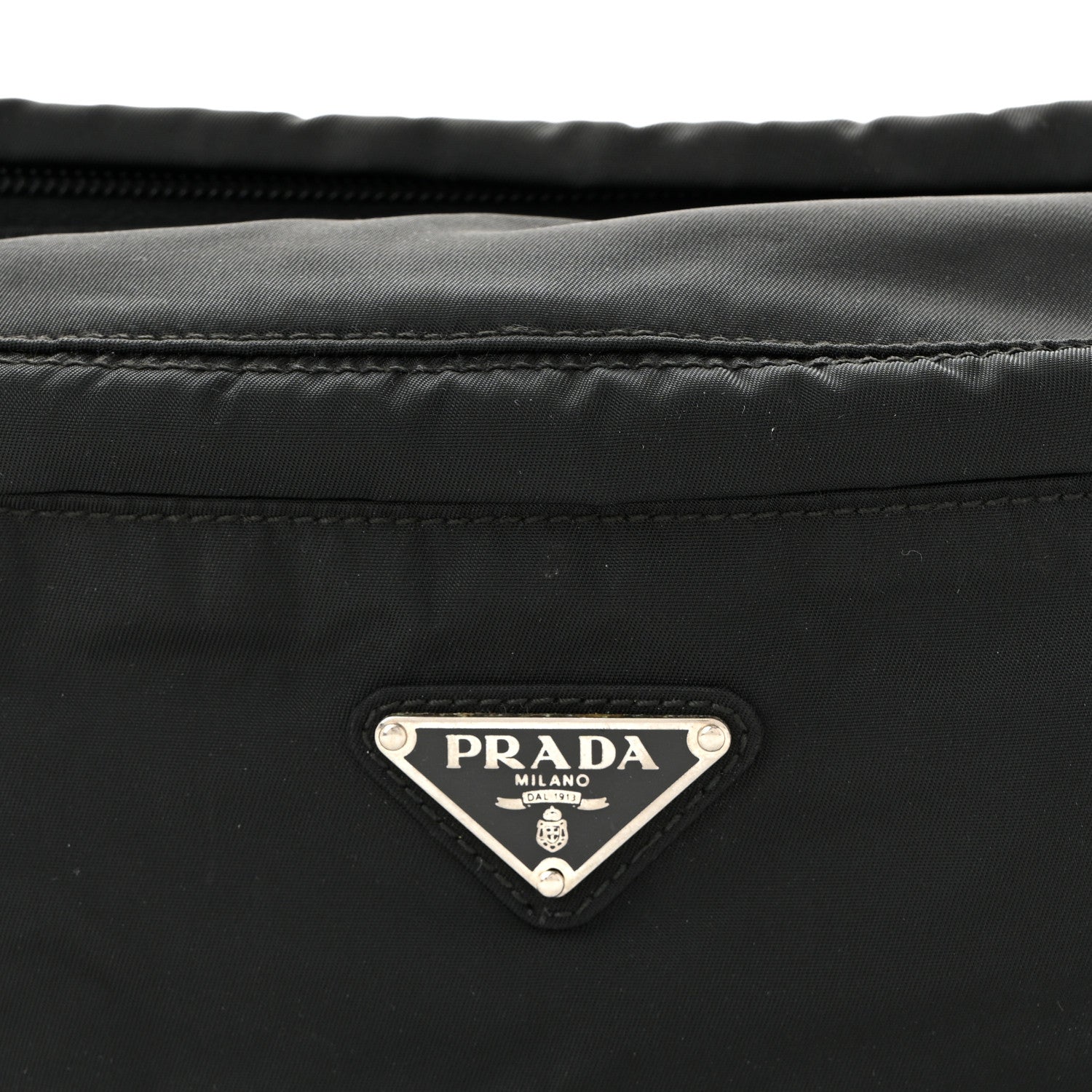 Prada Tessuto Nylon Belt Bag Black 9 of 11