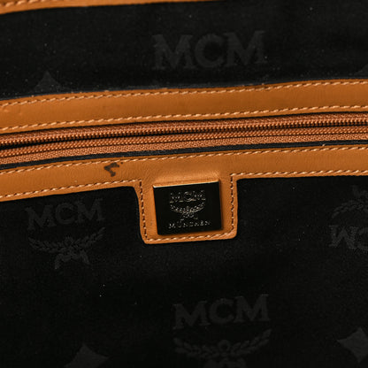 MCM Visetos Studded Medium Stark M Logo Collection Backpack Cognac 6 of 12