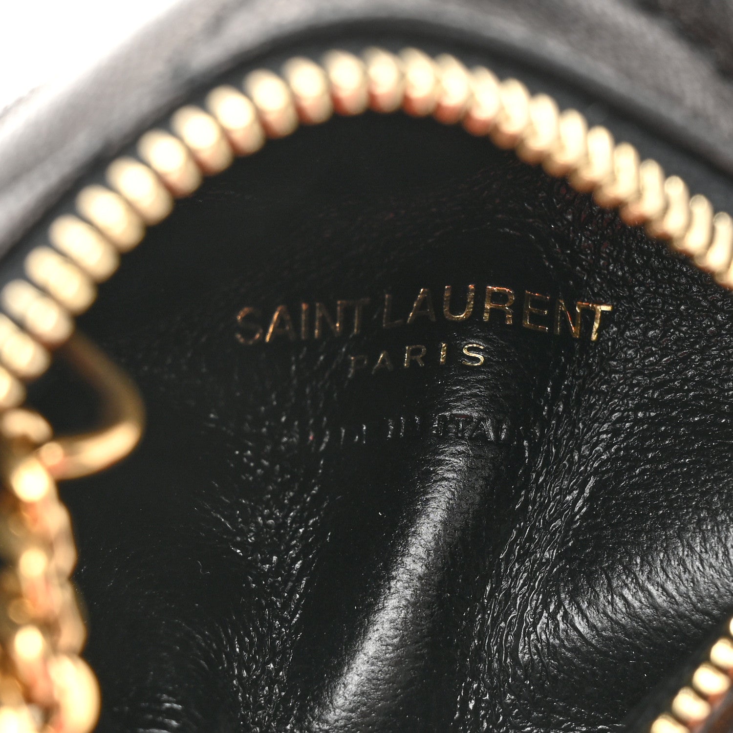 Saint Laurent Lambskin Quilted Berlingo Bag Charm Black 6 of 9