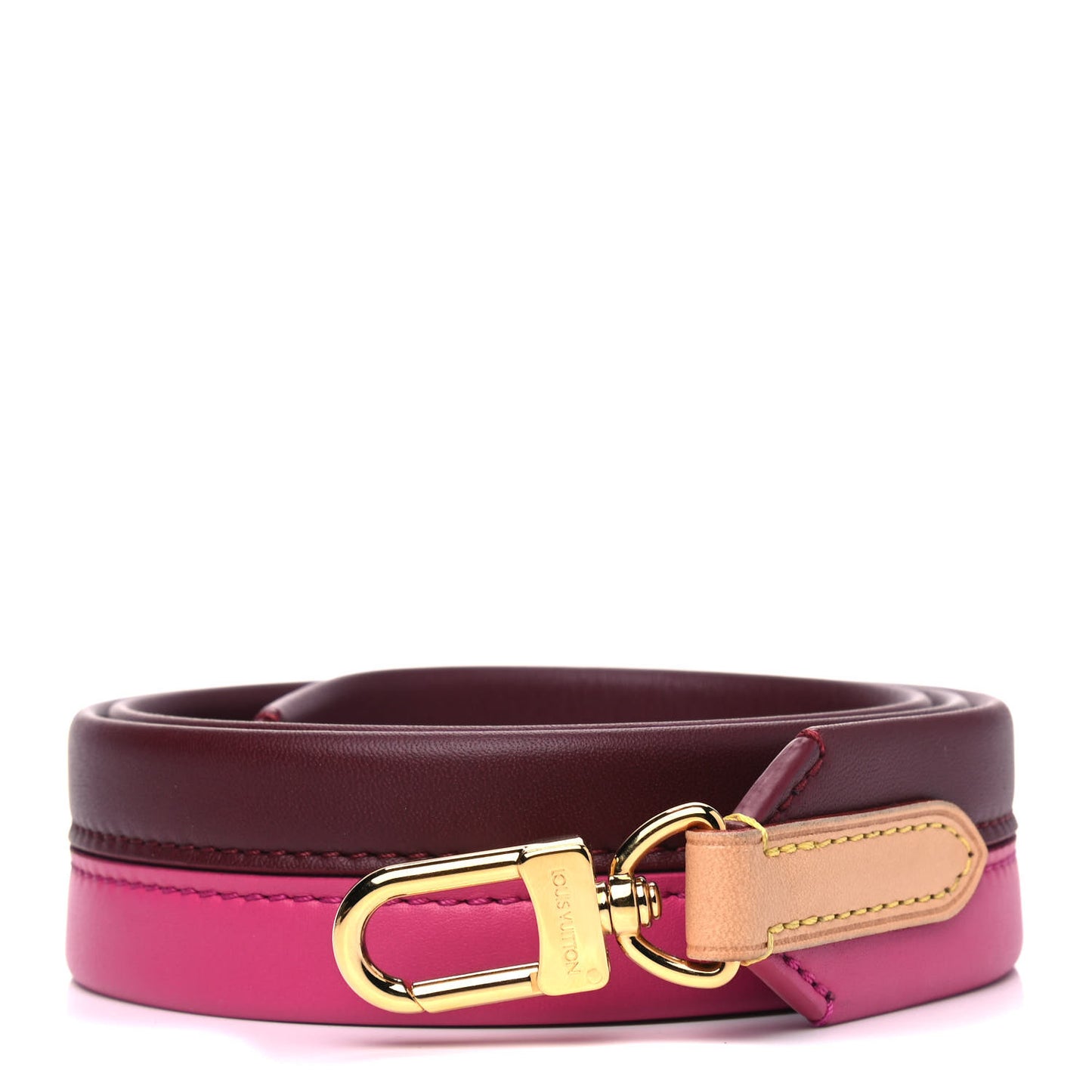 Calfskin Cluny BB Shoulder Strap Bordeaux Fuchsia