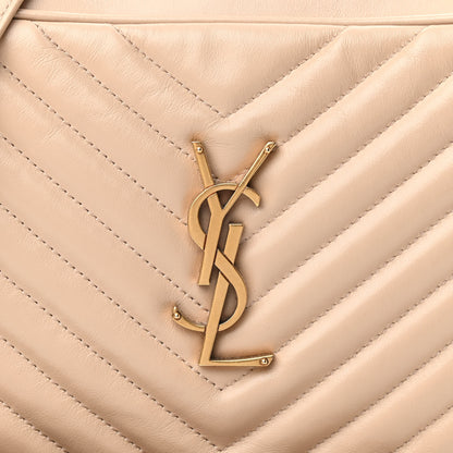 Saint Laurent Calfskin Matelasse Monogram Lou Camera Bag Nude Powder 8 of 10