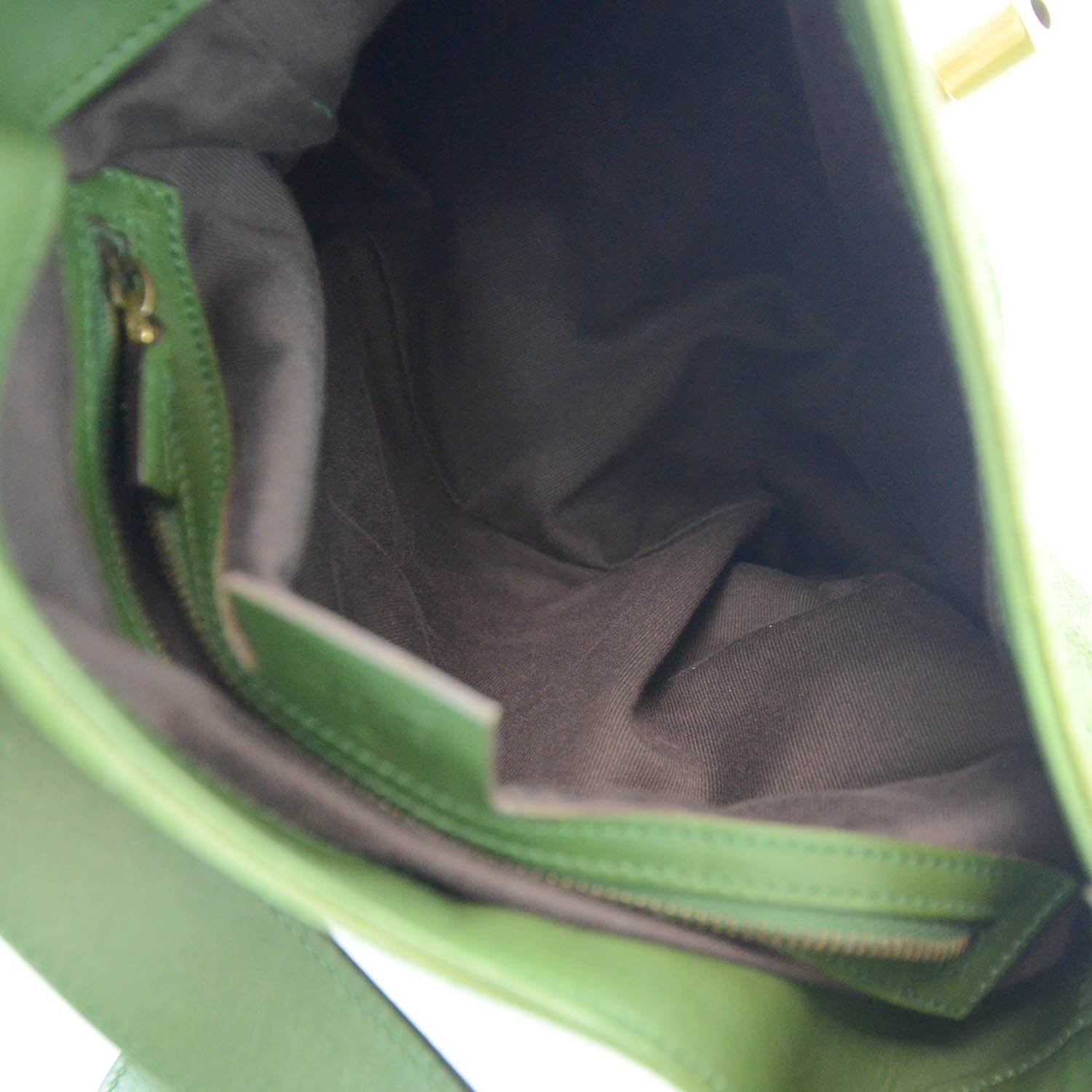 Gucci Suede Monogram Web Piston Lock Jackie O Hobo Green 8 of 10