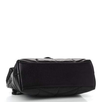 Saint Laurent Lambskin Quilted Small Loulou Puffer Monogram Chain Satchel Black 3 of 7
