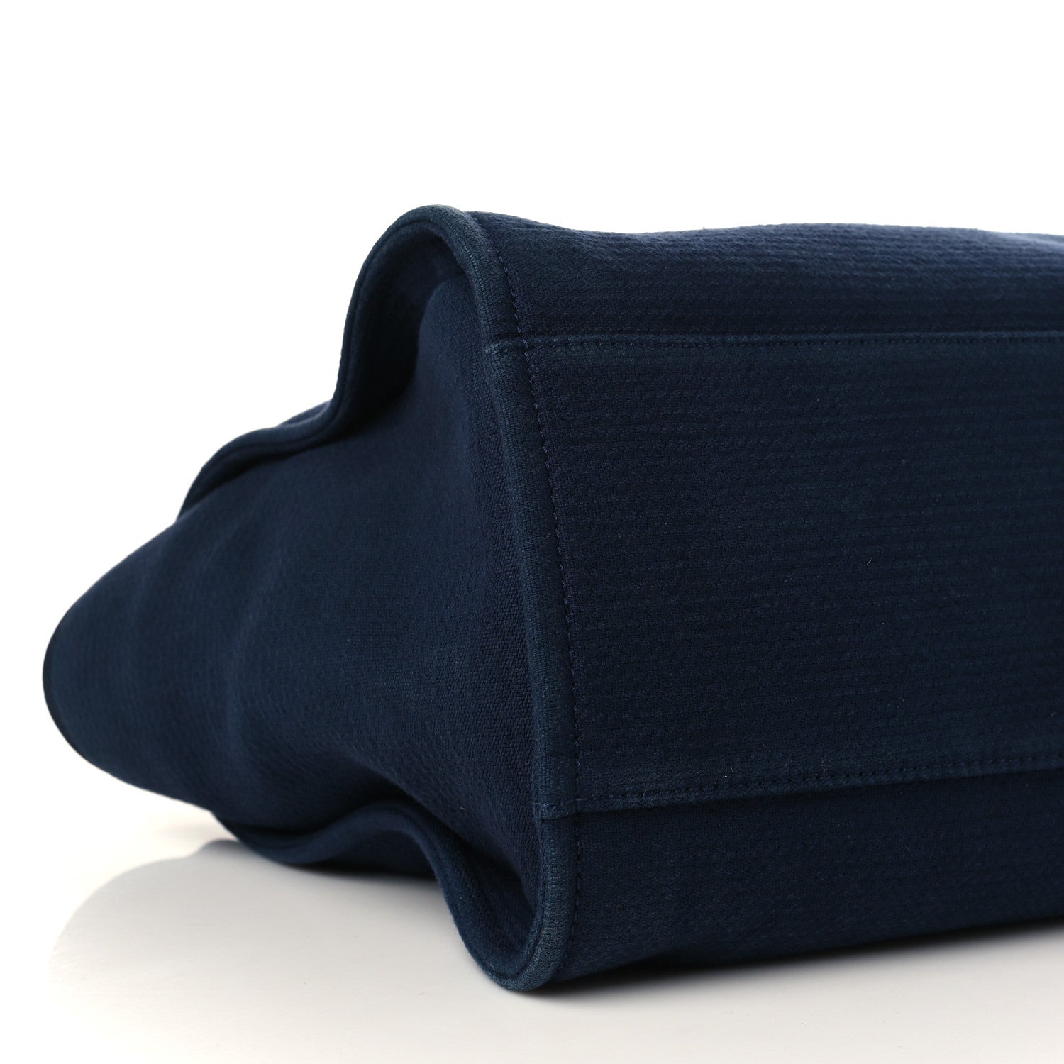 Chanel Mixed Fibers Calfskin Medium Deauville Tote Navy Blue 9 of 11