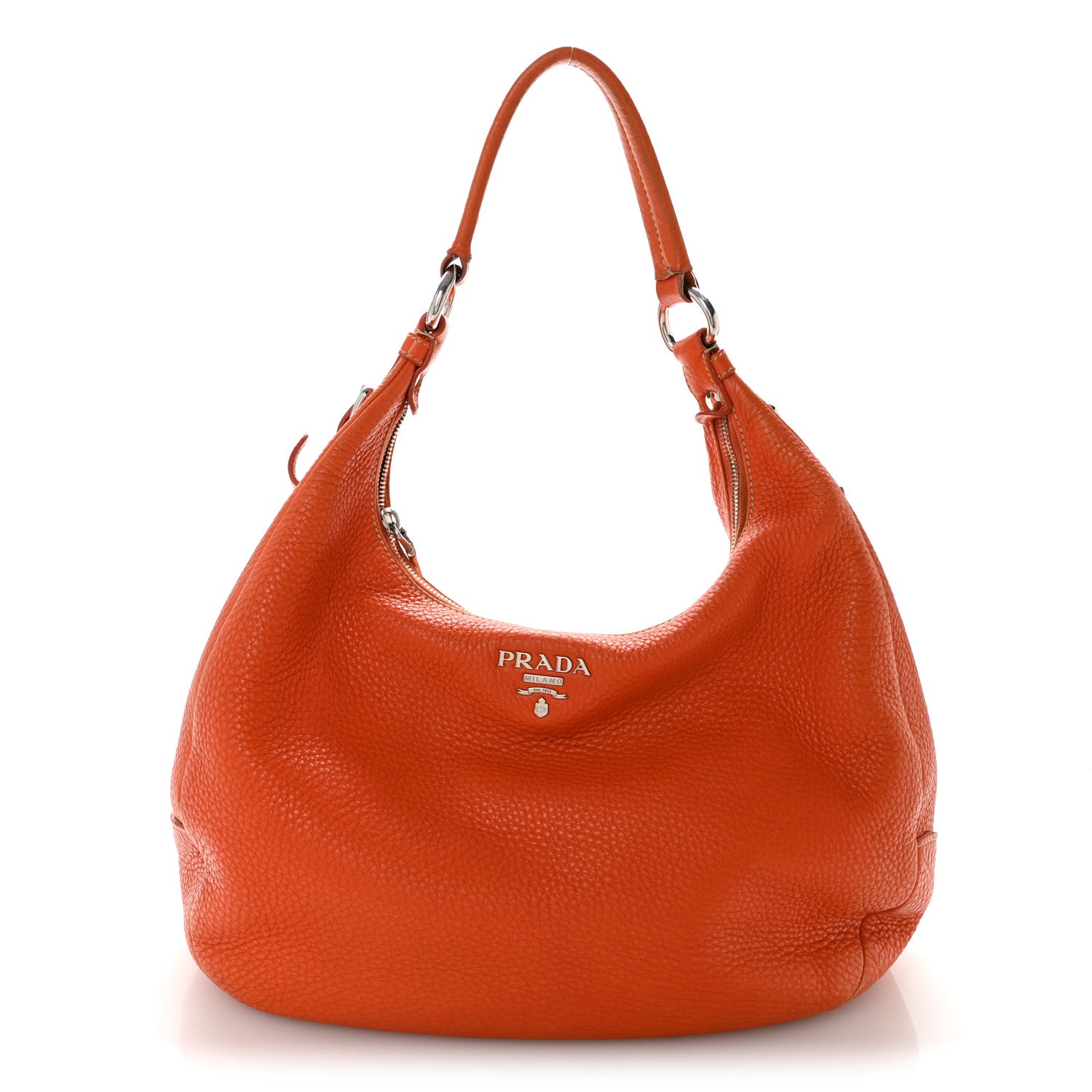 Prada Vitello Daino Hobo Papaya 1 of 16