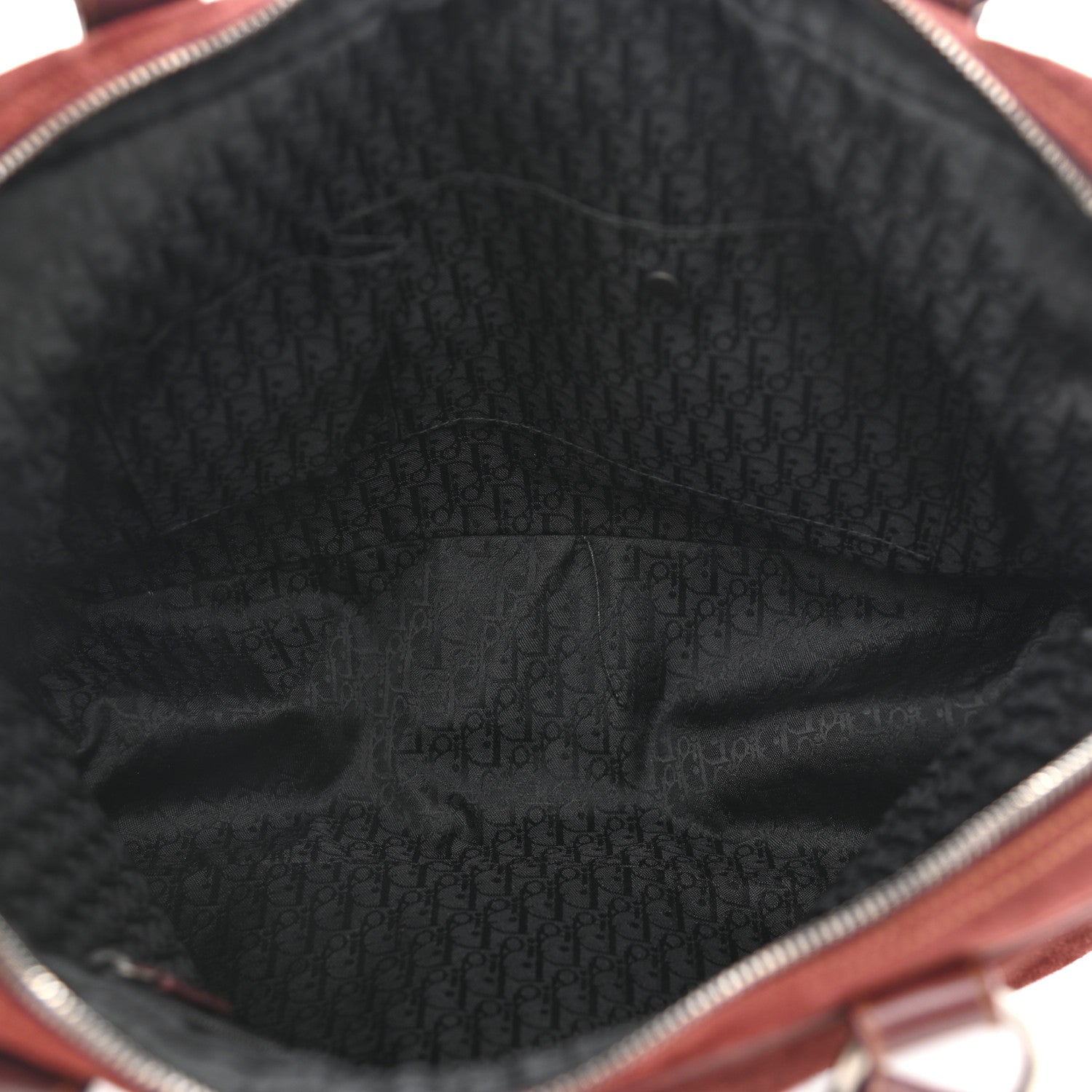 Christian Dior Suede Gaucho Double Saddle Bag Burgundy 5 of 14