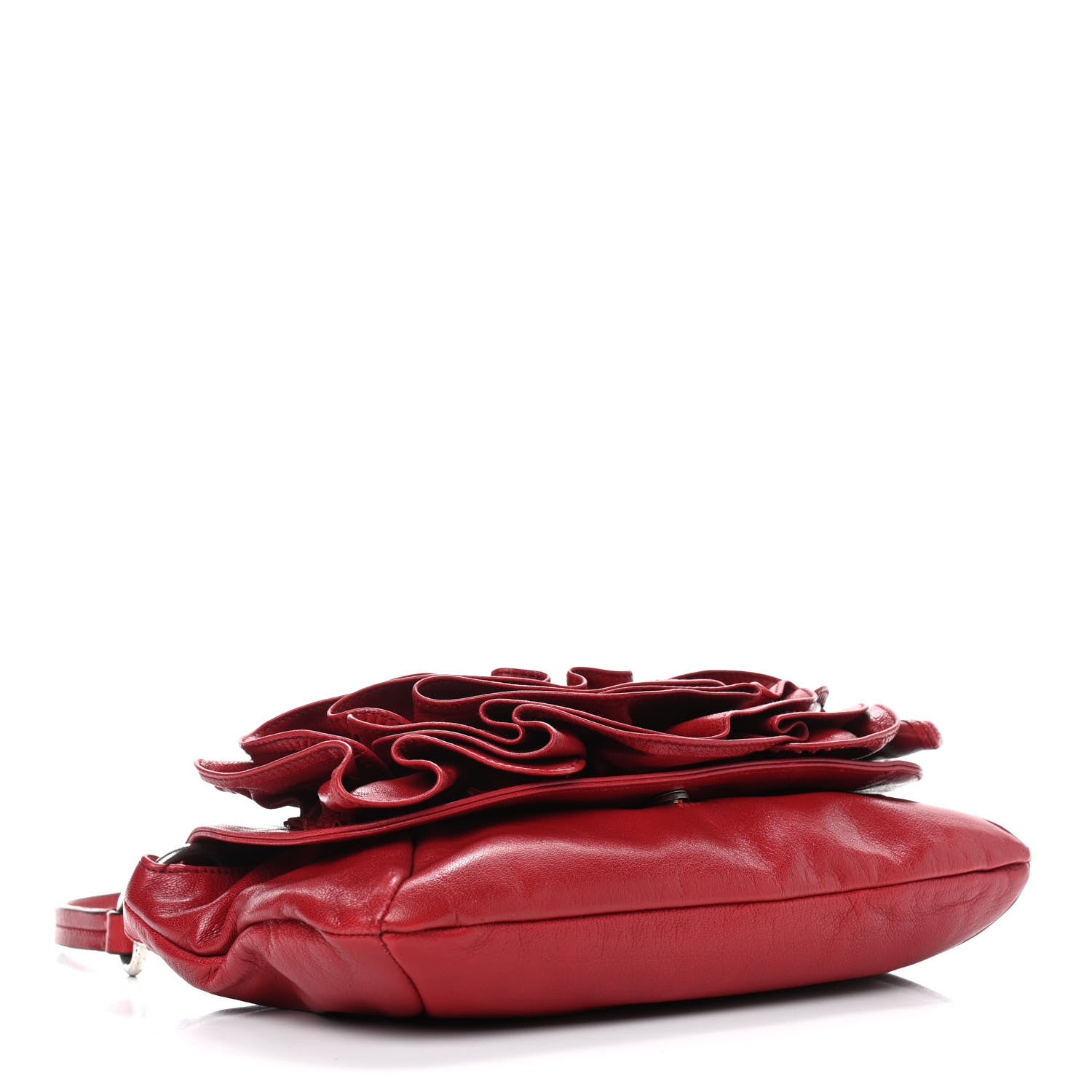 Saint Laurent Chevre Nadja Shoulder Bag Red 4 of 9
