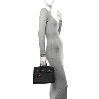 Hermes Taurillon Clemence Birkin 25 Etain Black 2 of 13
