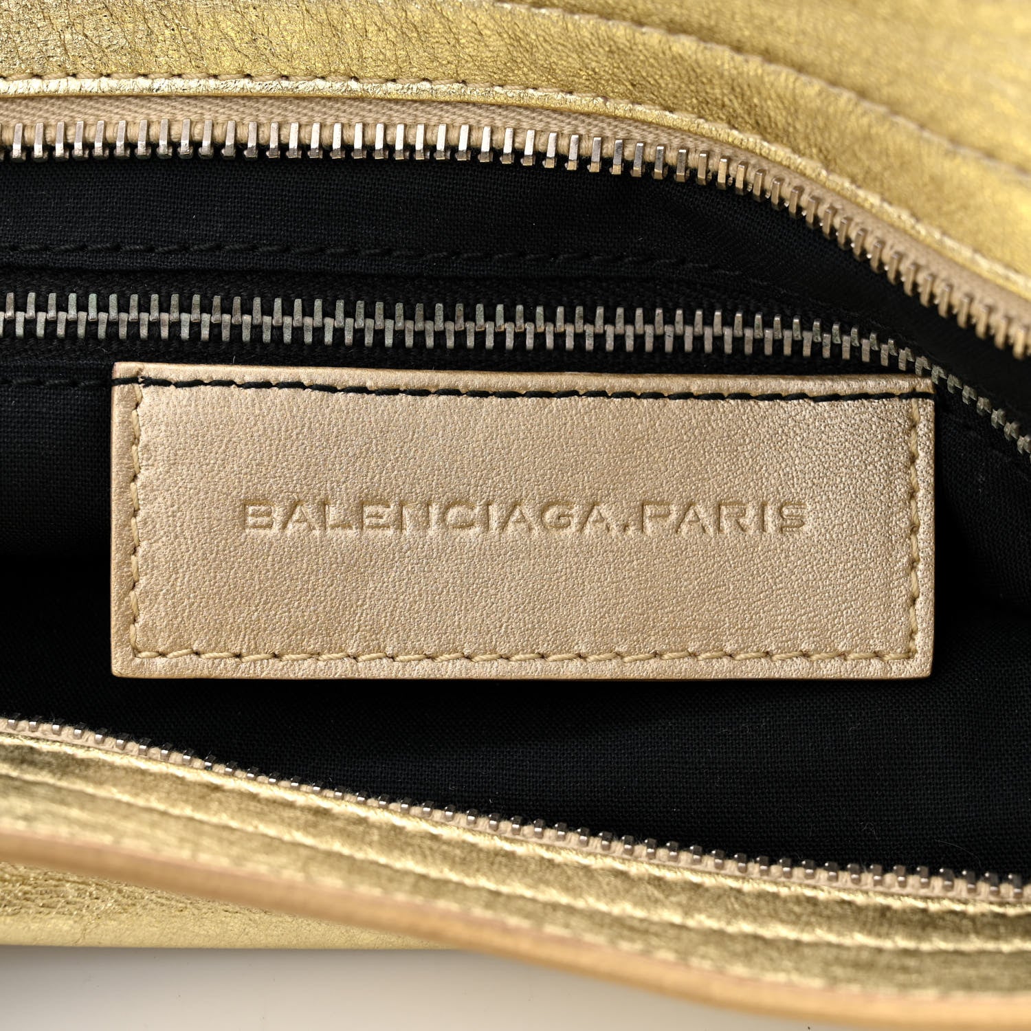 Balenciaga Laminated Agneau Classic Silver Hardware City Gold 6 of 11