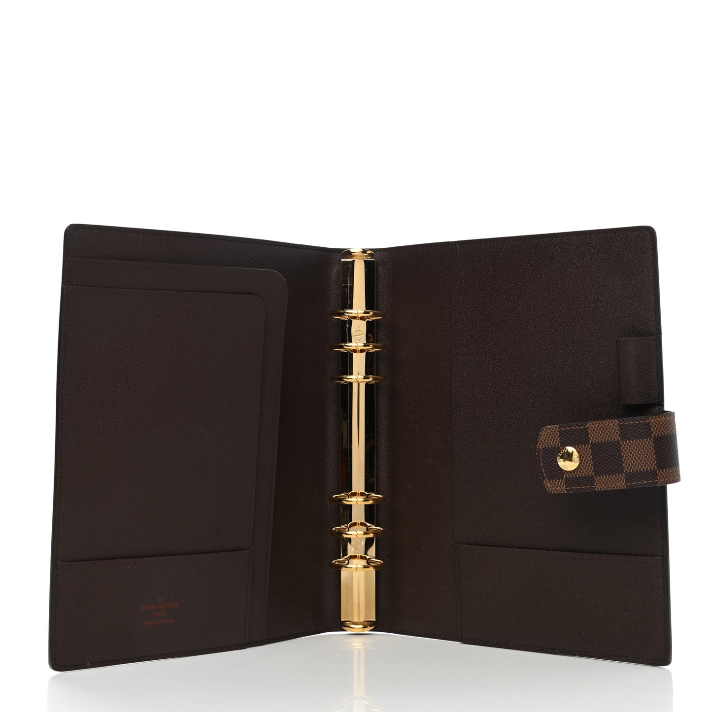 Damier Ebene Large Ring Agenda Cover