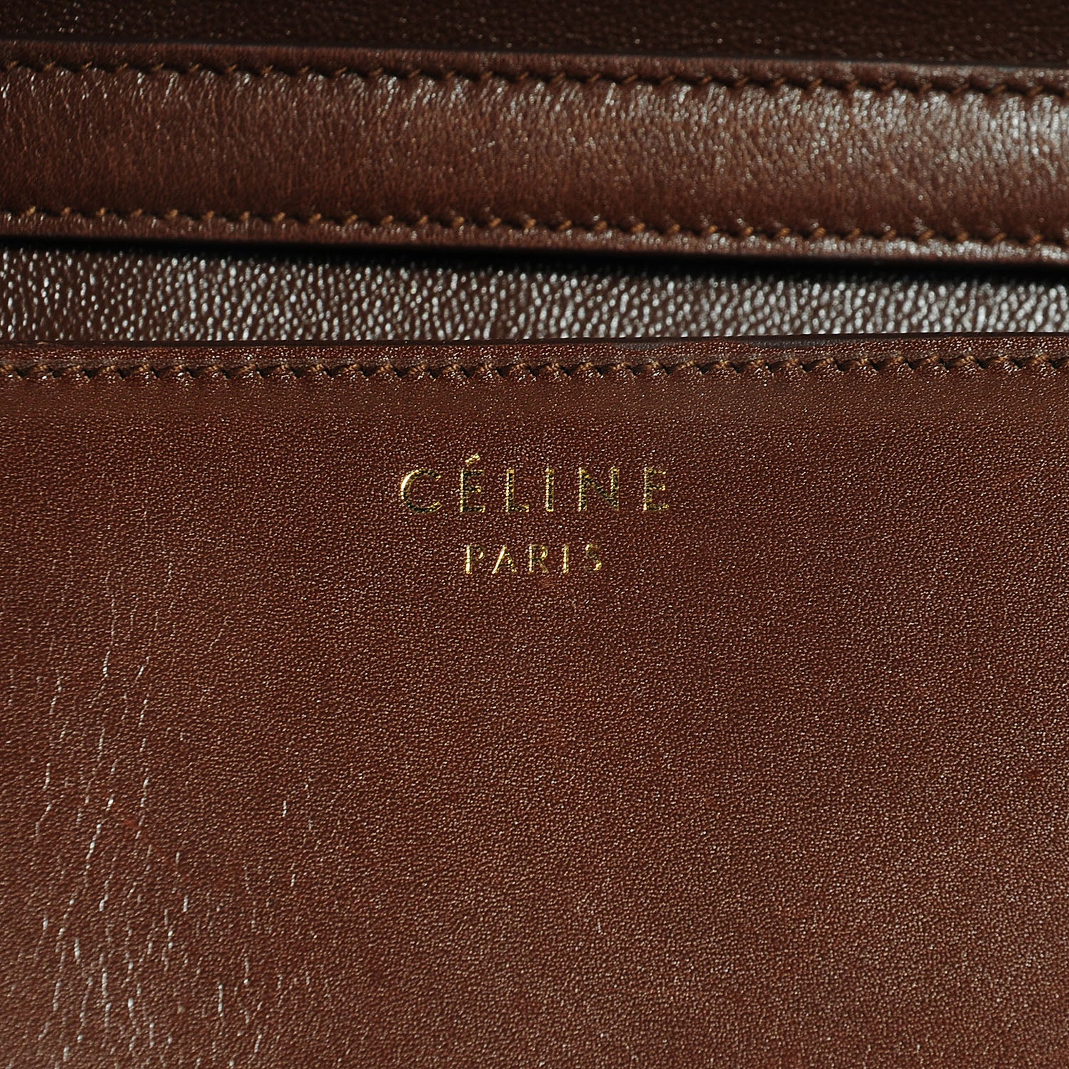 Celine Ostrich Leg Medium Classic Box Flap Bag Havana 6 of 9