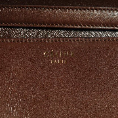 Celine Ostrich Leg Medium Classic Box Flap Bag Havana 6 of 9