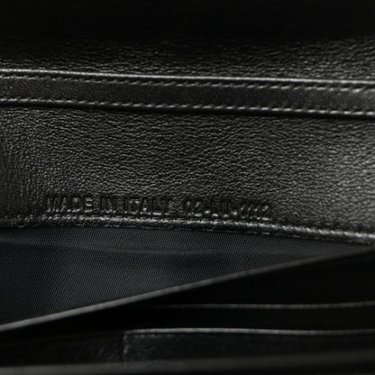 Christian Dior Patent Lambskin Cannage Lady Dior Rendezvous Wallet On Chain Black 7 of 10
