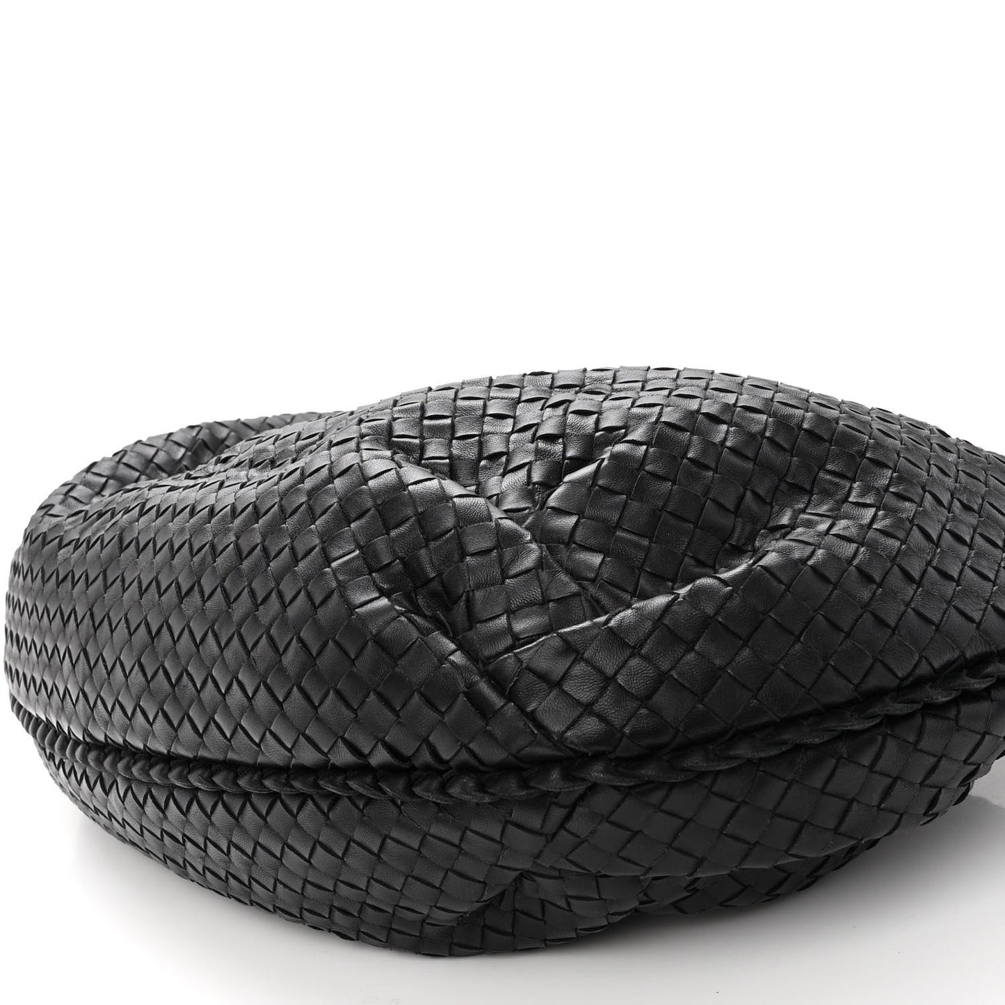 Nappa Intrecciato Large Veneta Hobo Black