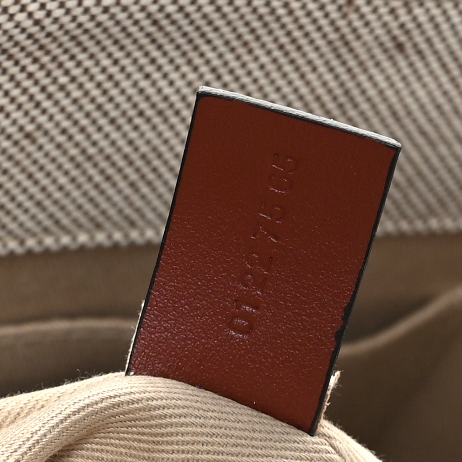 Chloe Cotton Calfskin Small Woody Ribbon Tote White Brown 6 of 9