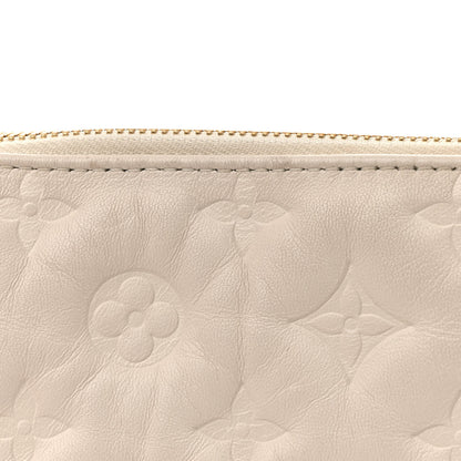Louis Vuitton Lambskin Embossed Monogram Coussin PM Beige Cream 14 of 18