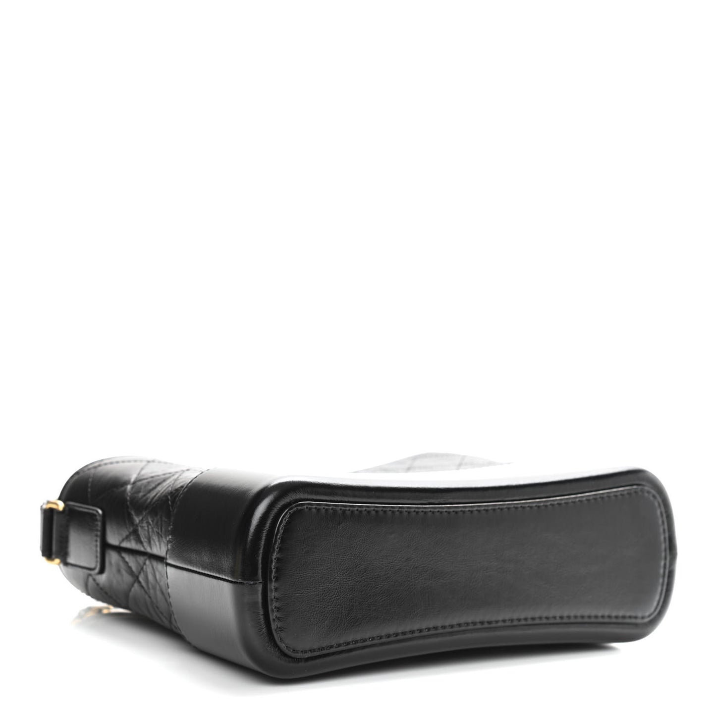 Aged Calfskin Quilted Medium Gabrielle Hobo Black
