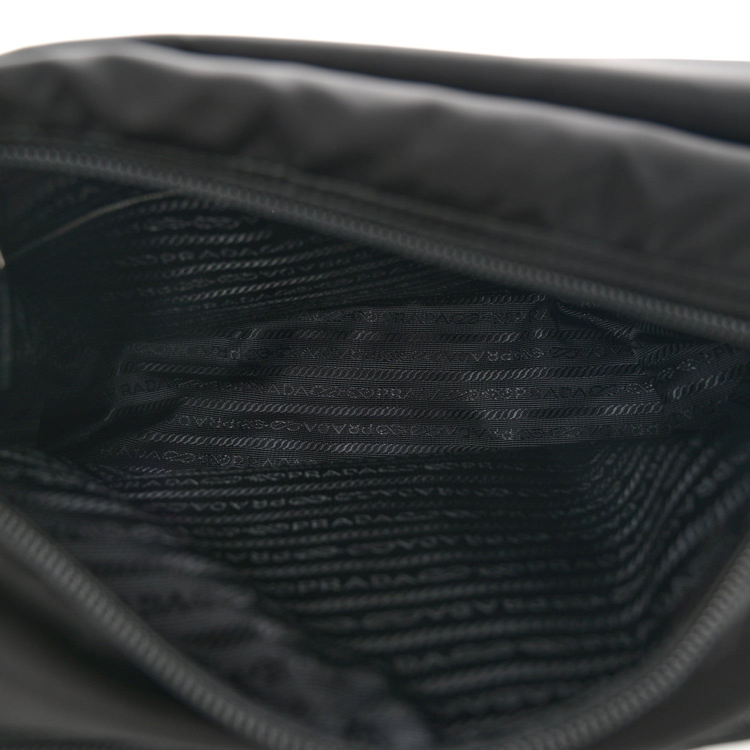 Prada Nylon Vela Double Snap Buckle Messenger Bag Black 5 of 10