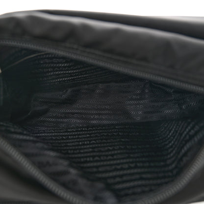 Prada Nylon Vela Double Snap Buckle Messenger Bag Black 5 of 10