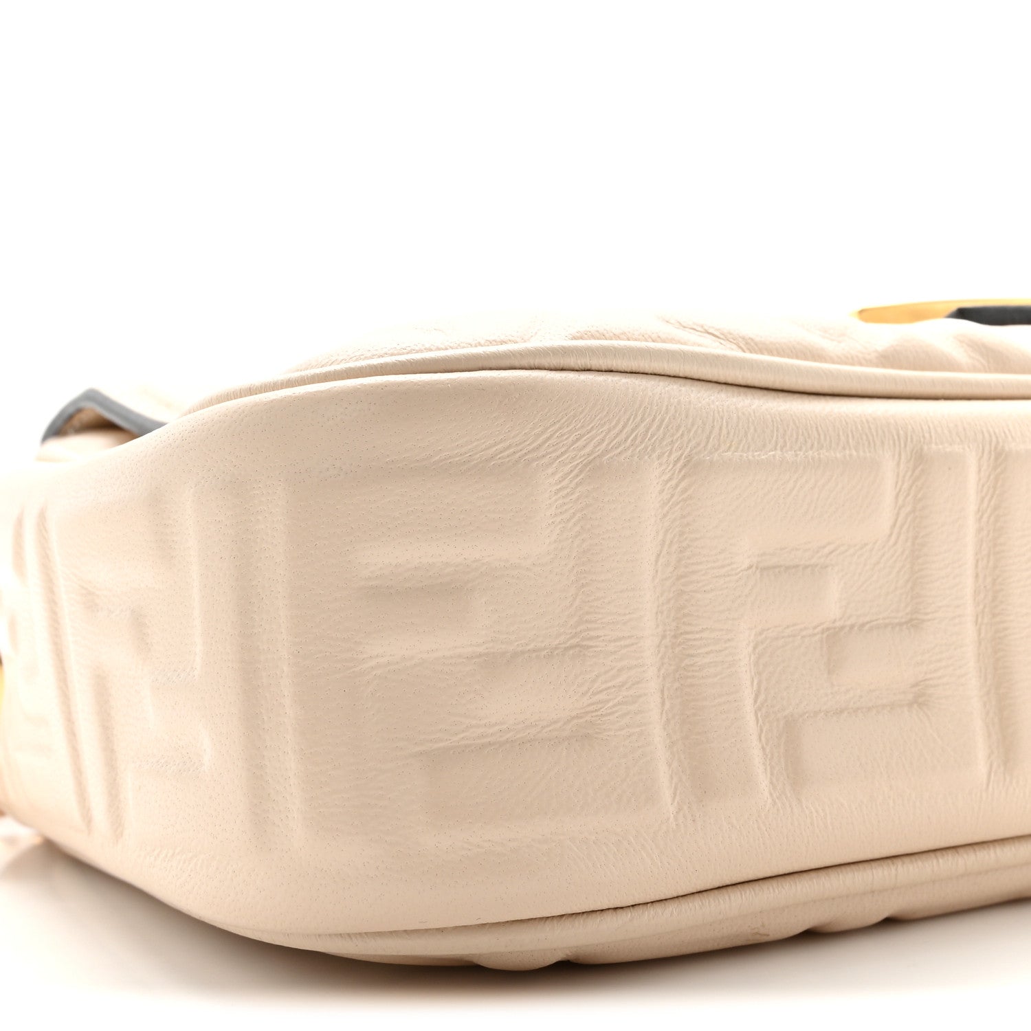 Fendi Nappa Small FF Embossed Midi Chain Baguette Camelia 8 of 10