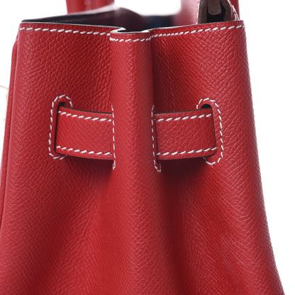 Hermes Epsom Candy Birkin 35 Rouge Casaque Bleu Thalassa 16 of 39