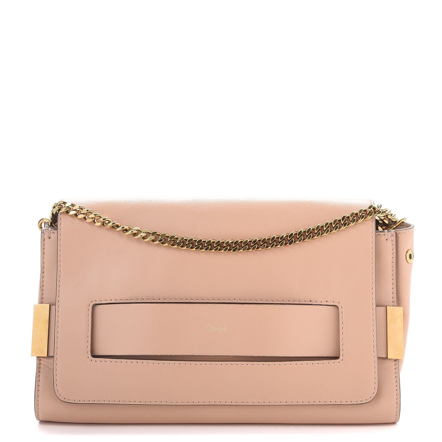 Chloe Nappa Medium Elle Chain Clutch Blush Nude 1 of 9