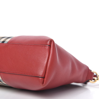 Burberry Horseferry Check Small Chichester Crossbody Clutch Bag Parade Red 7 of 12