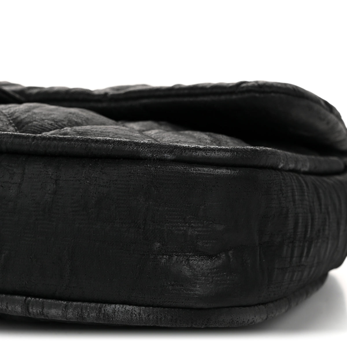 Chanel Coated Canvas Quilted Le Marais Flap Black 10 of 10
