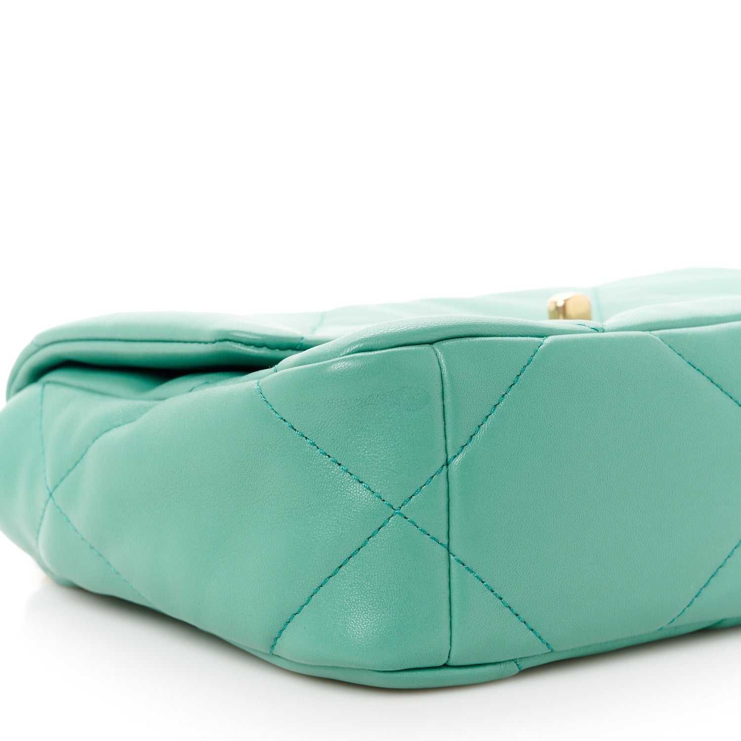 Chanel Lambskin Quilted Medium Chanel 19 Flap Green 9 of 11