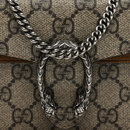 Gucci GG Supreme Monogram Super Mini Dionysus Shoulder Bag Taupe 7 of 9