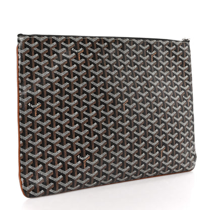 Goyard Goyardine Senat Pochette GM Black Gold 3 of 7