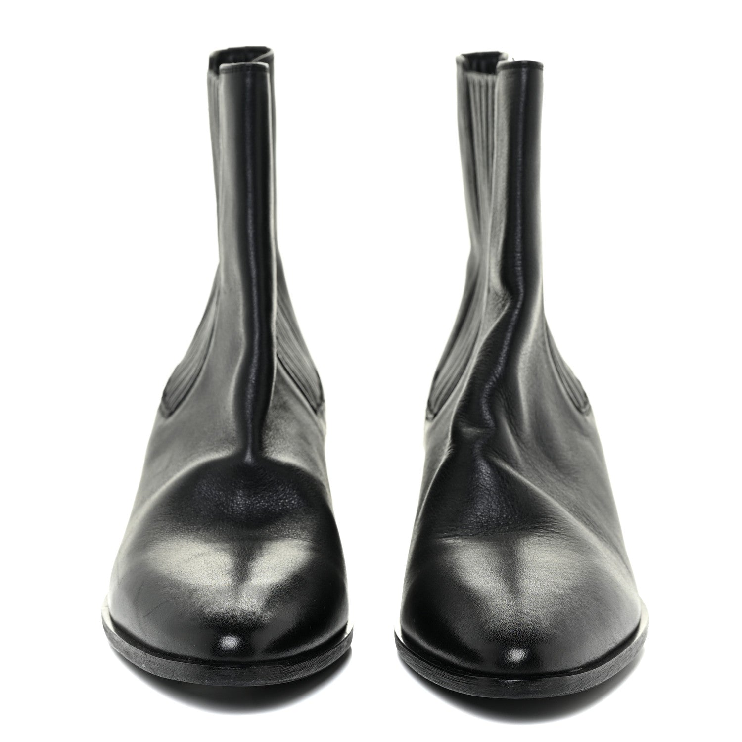 Saint Laurent Calfskin Brit Souple Ankle Boots 39 Black 2 of 10