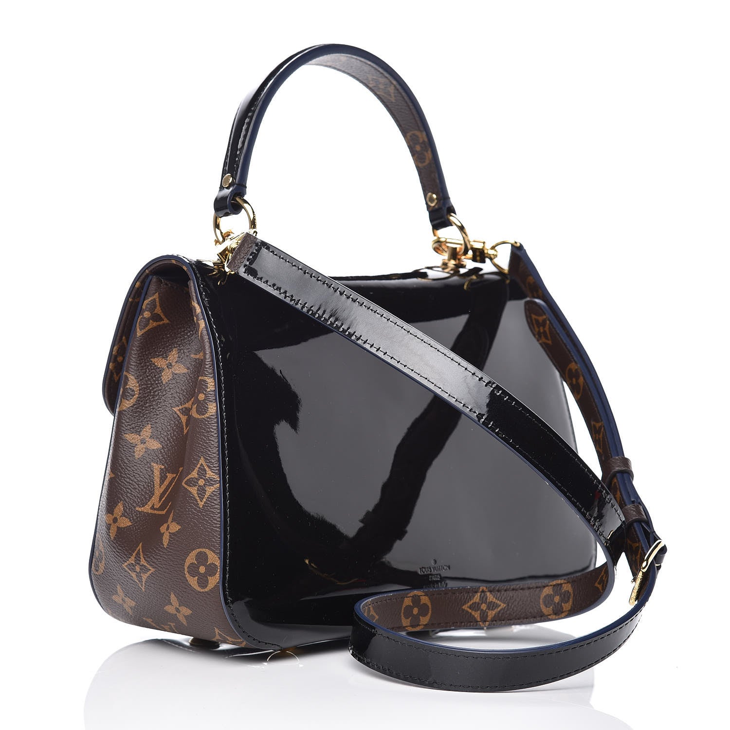 Louis Vuitton Patent Calfskin Monogram Cherrywood PM Black 3 of 7